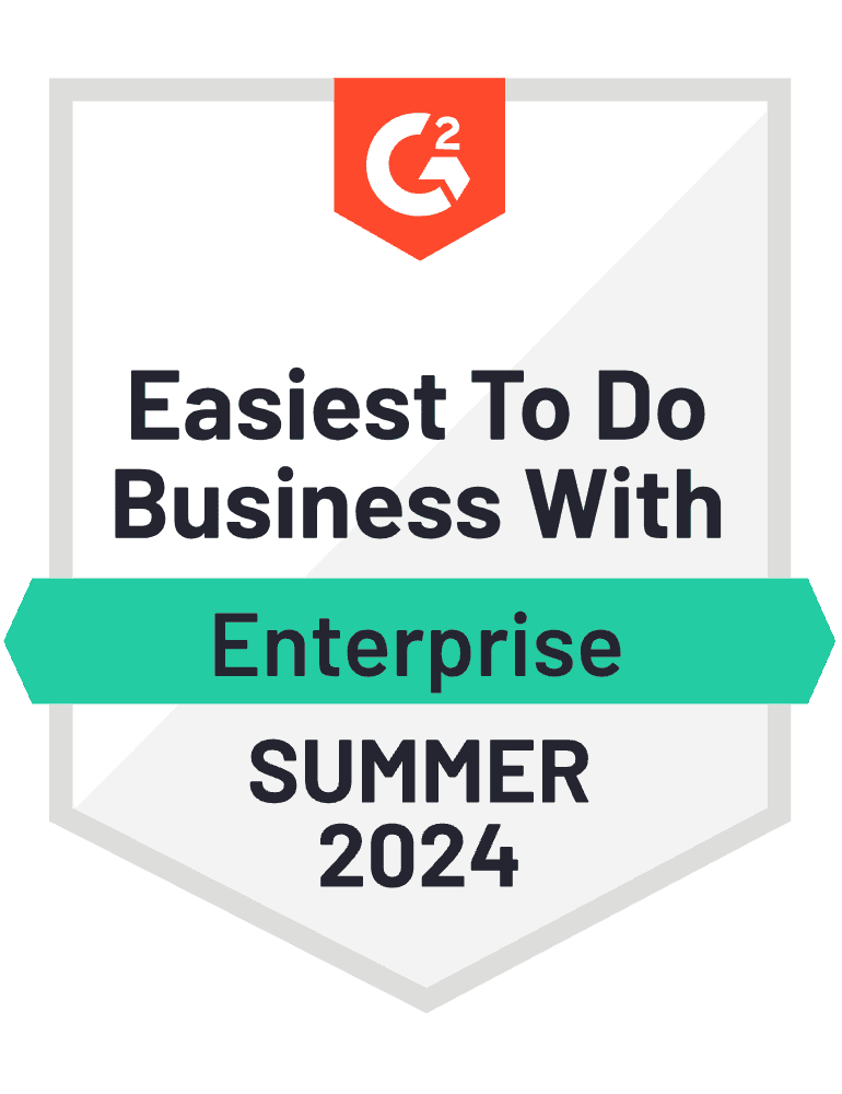 G2 Summer 2024 Easiest to Do Business With Enterprise 