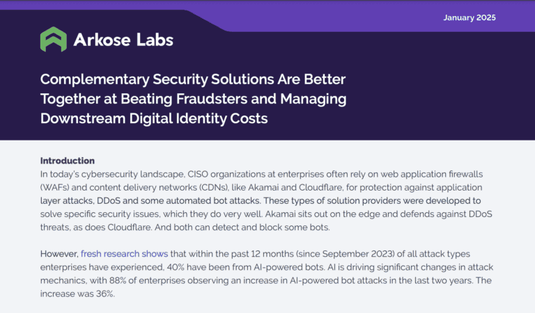 Better Together: Arkose Labs, CDNs & WAFs